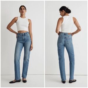 Madewell The '90s Straight Jean in Enmore Wash Size 23